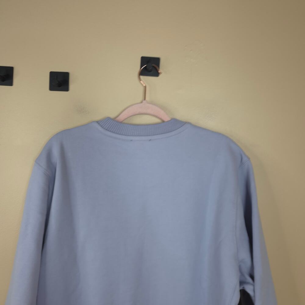 Madhappy Local Optmist Capsule Pullover Fleece Crewneck in Periwinkle Size L - Picture 5 of 8
